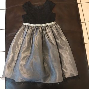 Black and silver girls dress size 5